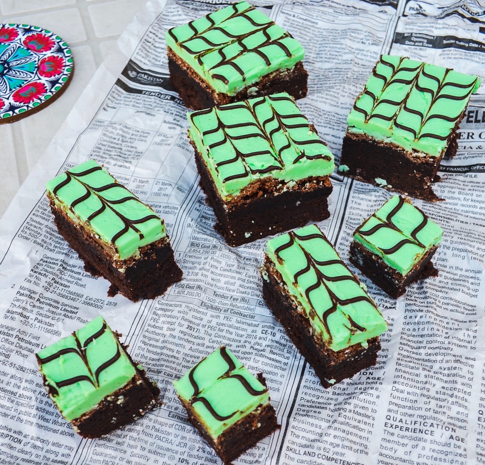 Katherine Hepburn's Mint Chocolate Brownies 