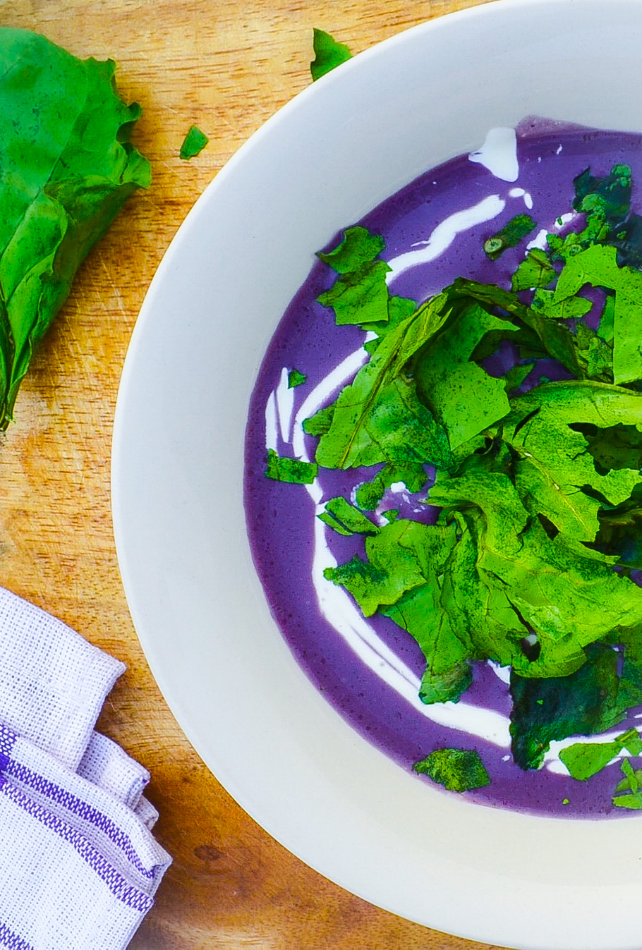 Spiced Purple Carrot & Coconut Soup