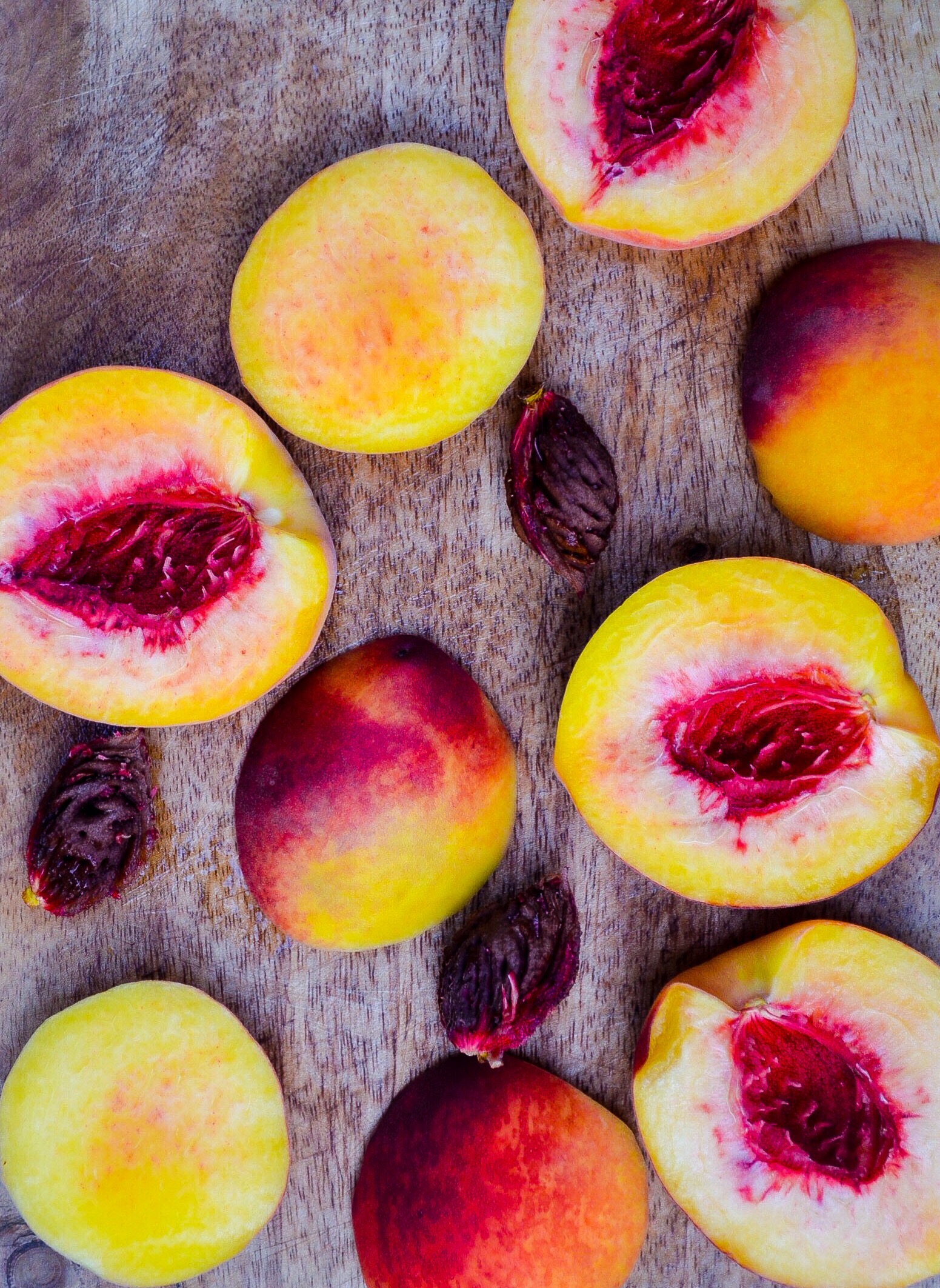 Grilled Peach, Feta & Walnut Salad