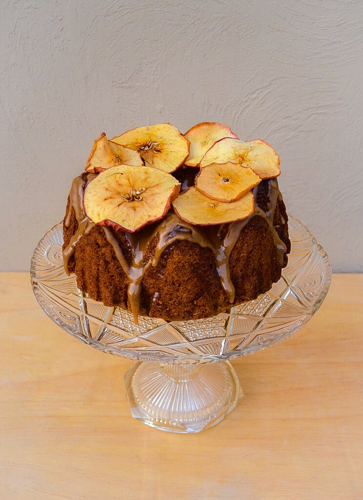 Autumn Apple Caramel Cake 