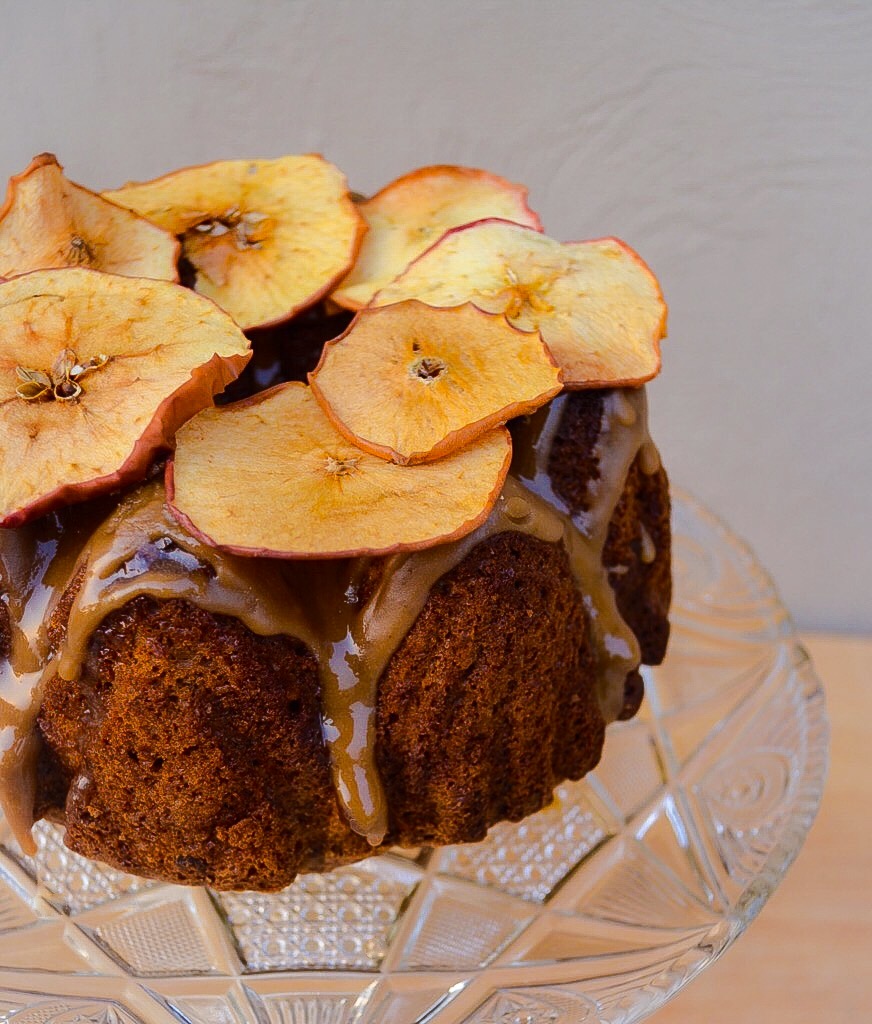 Autumn Apple Caramel Cake 