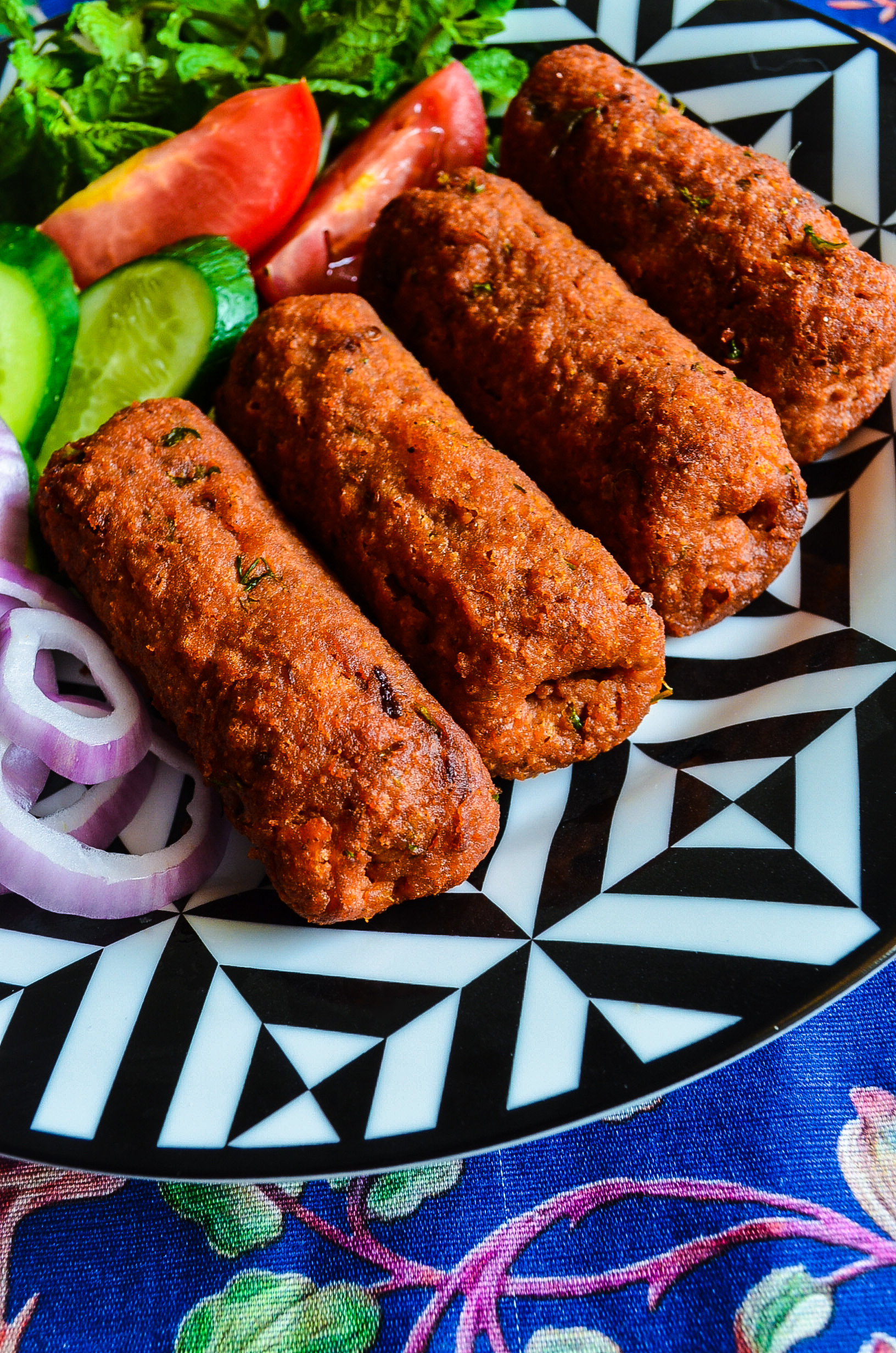 Vegan Seekh Kabab 